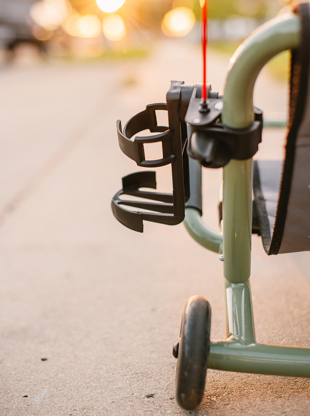 Bottle Holder and Black Flag