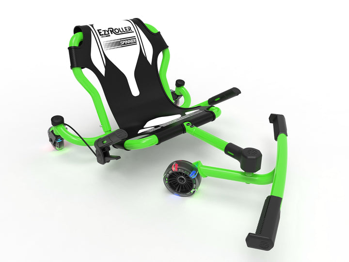 EzyRoller Spinner Lime Green with LED Wheels